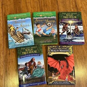Magic Treehouse setting 5 hardcover books by Mary Pope Osborne all new